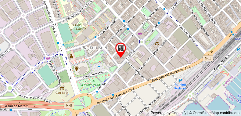 在地图上查看馬塔羅德城URH酒店
