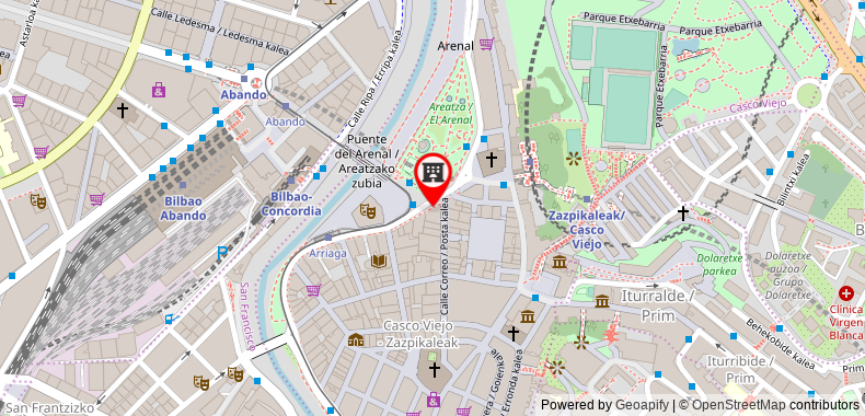 NYX Hotel Bilbao by Leonardo Hotels on maps