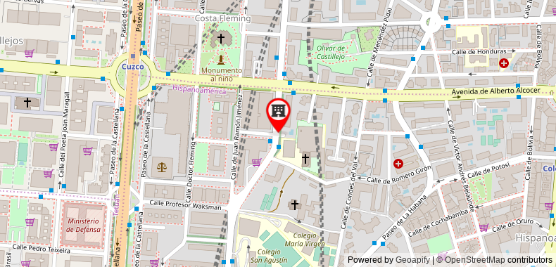 在地图上查看NH典藏馬德里歐式建築酒店