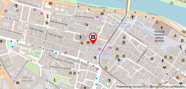 Bản đồ đến Khách sạn Paris Centro