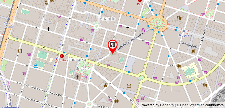 在地图上查看畢爾巴鄂的赫西拉酒店-傲途格精選酒店