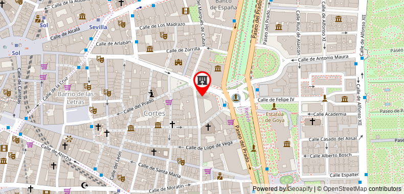 The Westin Palace, Madrid on maps