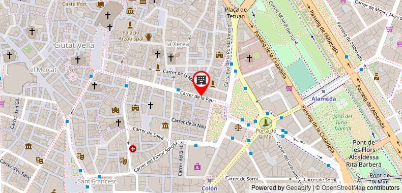 Bản đồ đến Khách sạn Vincci Palace