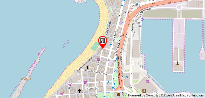 Bản đồ đến Khách sạn Cristina by Tigotan Las Palmas - Adults Only