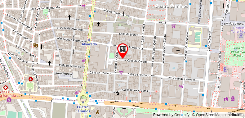 Your comfy stay in Madrid on maps
