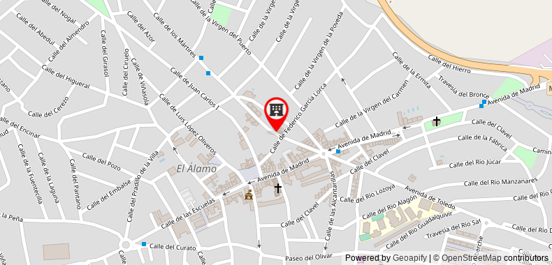 Bản đồ đến Khách sạn Restaurante El Álamo