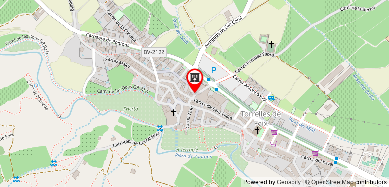 Bản đồ đến Duplex 3-6 pers. in Torrelles de Foix