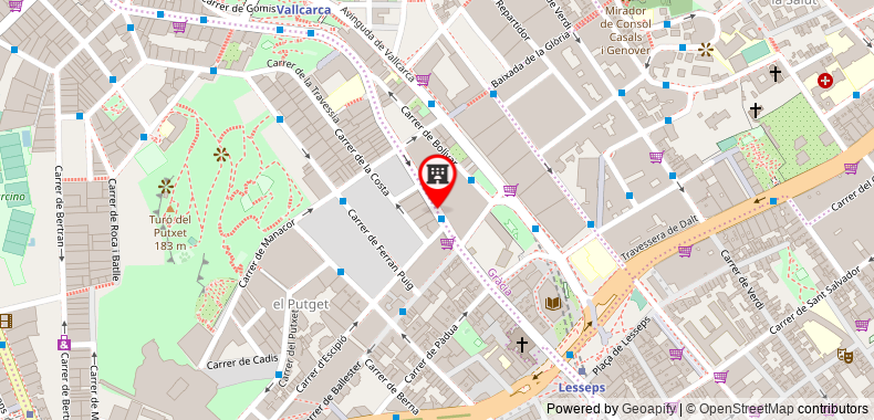 Bản đồ đến Weflating Park Guell Apartments
