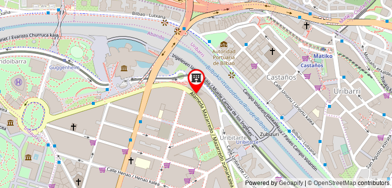 Bản đồ đến Vincci Consulado de Bilbao
