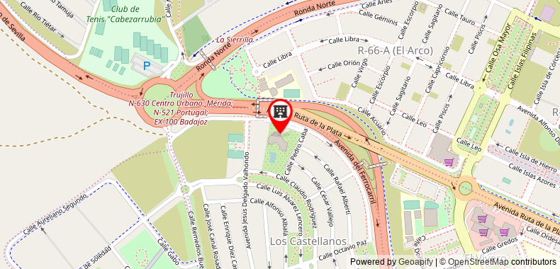 Bản đồ đến Khách sạn Barcelo Caceres V Centenario