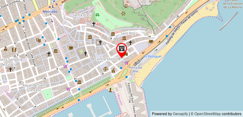 Bản đồ đến Khách sạn Tryp Ciudad de Alicante