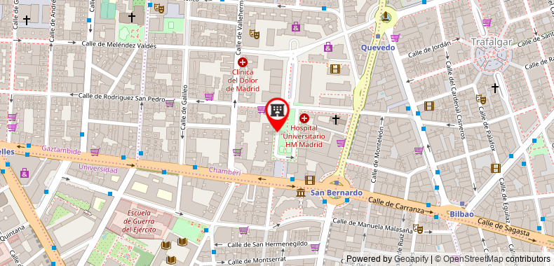 Bản đồ đến Khách sạn Sercotel Gran Conde Duque