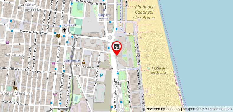 Bản đồ đến Las Arenas Balneario Resort