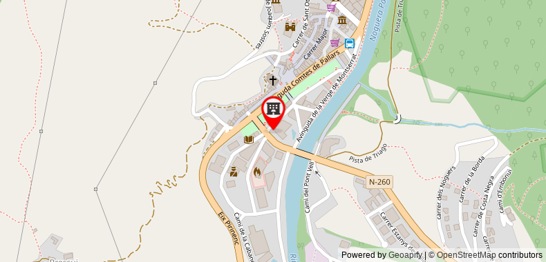 Bản đồ đến Khách sạn Restaurant Pessets & SPA