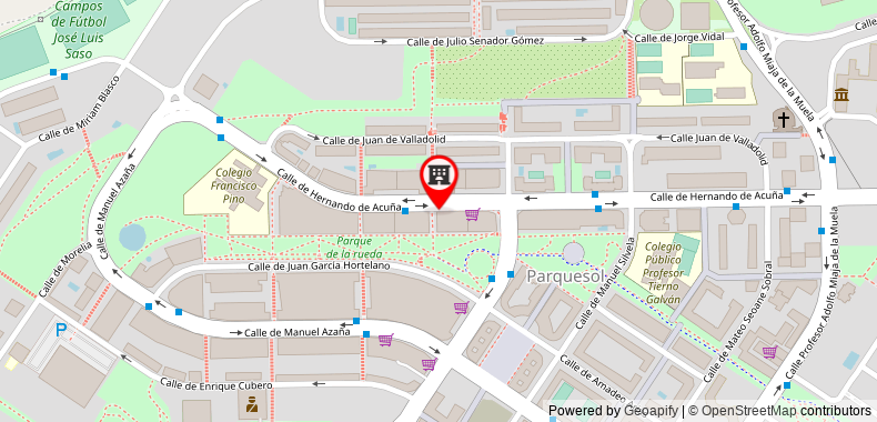 Bản đồ đến Khách sạn Tryp Valladolid Sofia Parquesol