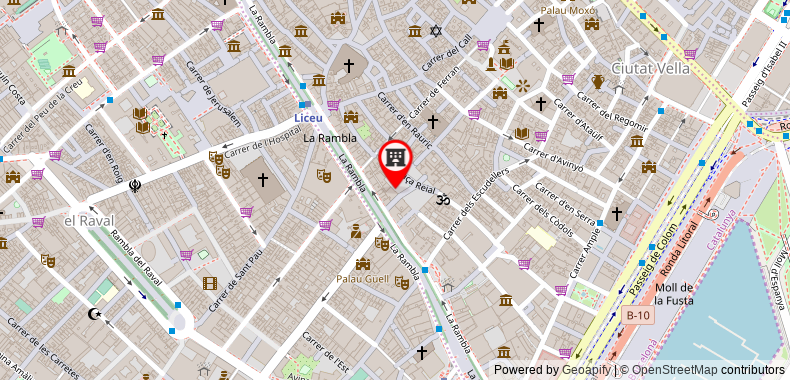Bản đồ đến Khách sạn DO Placa Reial GL
