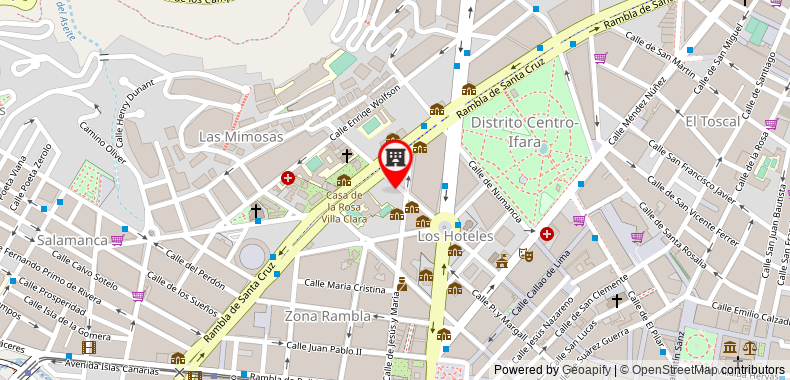 Bản đồ đến Khách sạn Colon Rambla