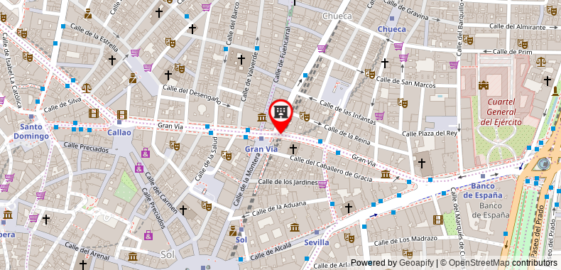 Bản đồ đến Khách sạn H10 Villa de la Reina Boutique