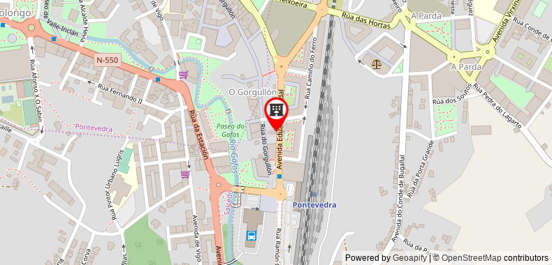 Bản đồ đến Khách sạn Alda Estacion Pontevedra