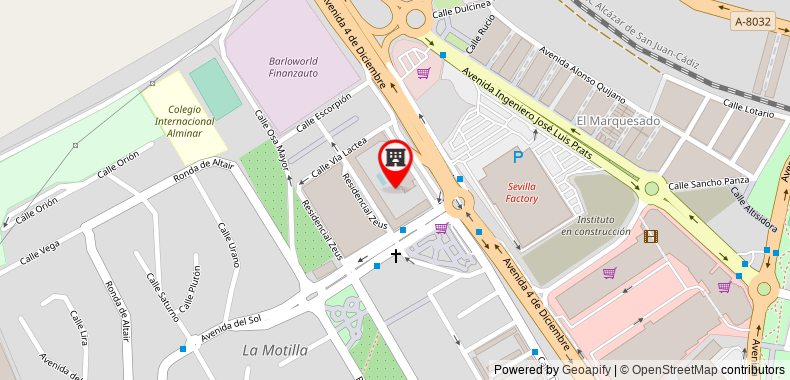 Bản đồ đến Khách sạn TRH La Motilla