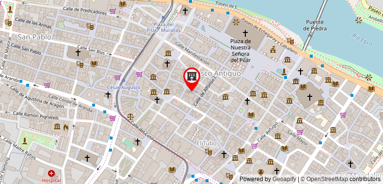 Bản đồ đến Khách sạn Rio Arga (centro)