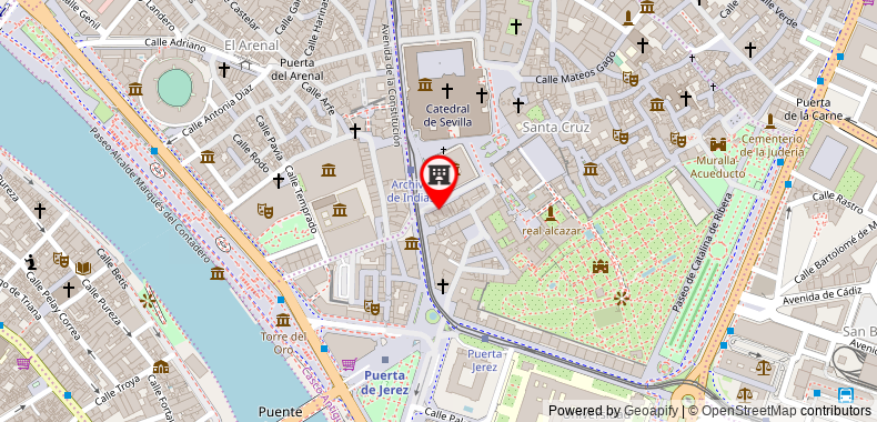 Toc Hostel Sevilla on maps