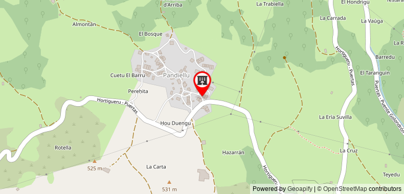 Bản đồ đến La Portiella del Llosu