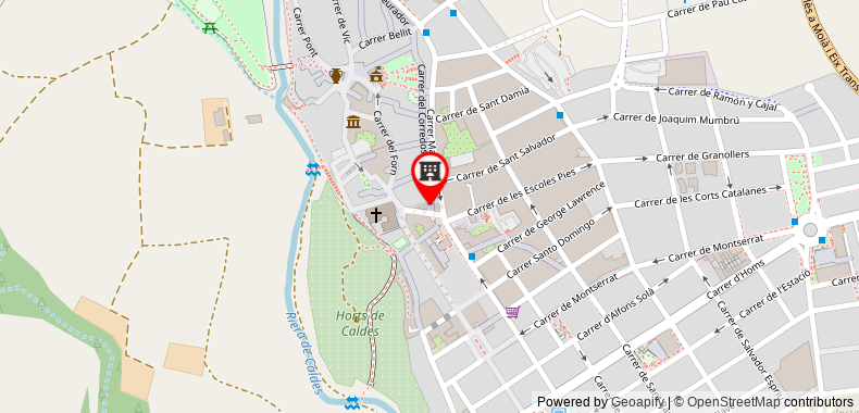 Bản đồ đến Khách sạn RVs Spa Vila de Caldes - Adults only