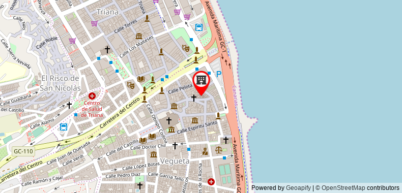 Bản đồ đến Casa Montesdeoca - Tamarind Apartment