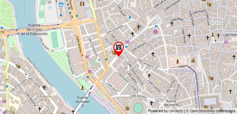 Bản đồ đến Khách sạn Ilunion Puerta de Triana