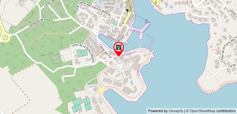 Bản đồ đến Blau Privilege PortoPetro Beach Resort & Spa.