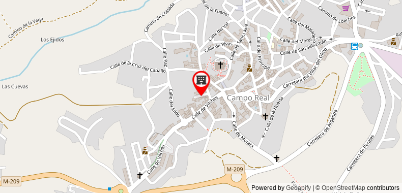 Hostal Campo Real Bed&Breakfast on maps