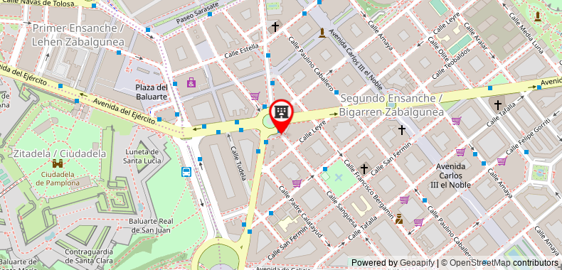 Bản đồ đến Khách sạn Gran La Perla