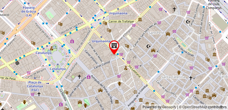 Bản đồ đến Khách sạn Ohla Barcelona