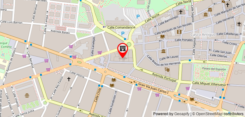 Bản đồ đến Khách sạn Condes De Haro