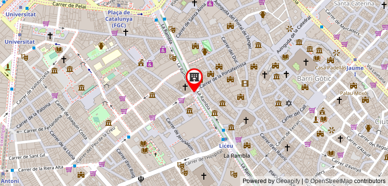 Bagues Hotel on maps