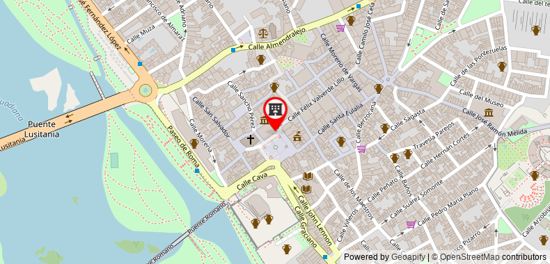 Bản đồ đến Khách sạn Ilunion Merida Palace