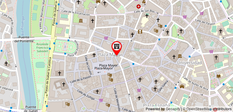 Hostal Paris on maps