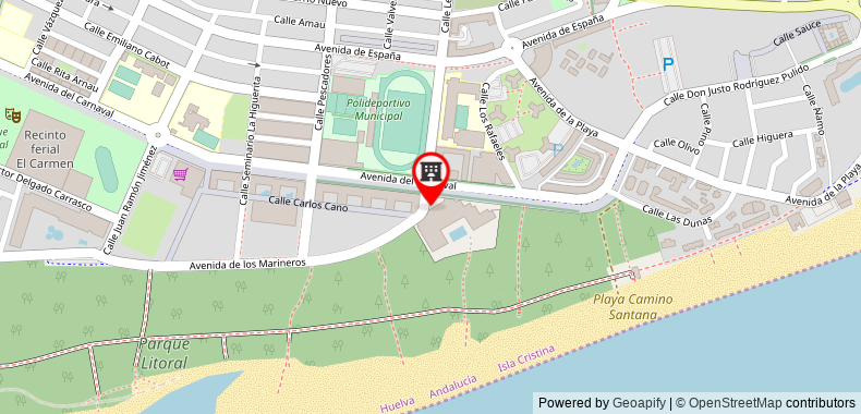 Bản đồ đến TUI Blue Isla Cristina Palace - Adults Recommended