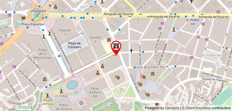 Bản đồ đến InterContinental Barcelona