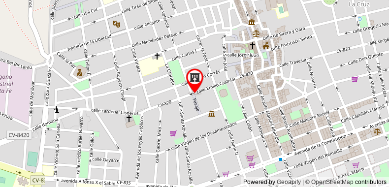 Bản đồ đến Hostal Residencia Pasaje