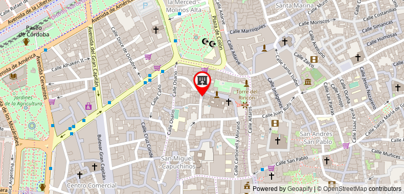 Hotel Soho Boutique Capuchinos on maps