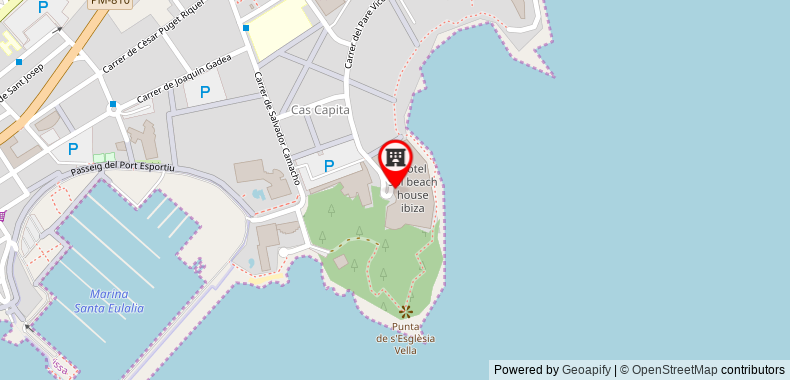 在地图上查看伊比沙島陽光海濱別墅酒店-僅限成人