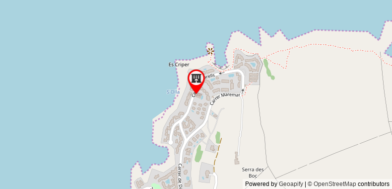 Apartamentos El Bergantin Menorca Club on maps