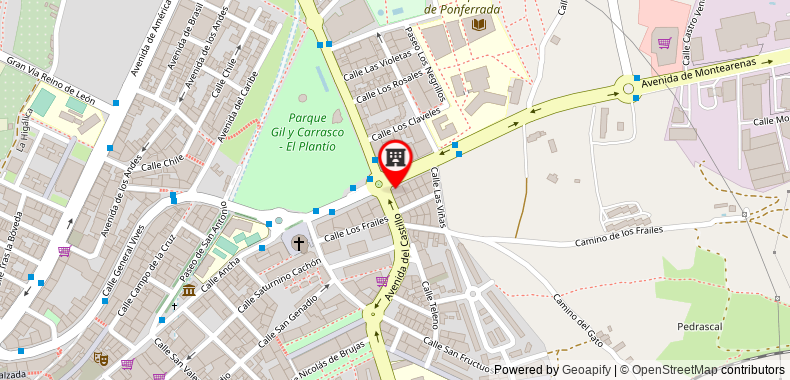 Bản đồ đến Khách sạn AC Ponferrada