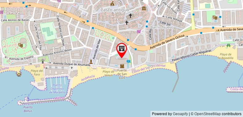 Bản đồ đến Khách sạn Fuerte Marbella