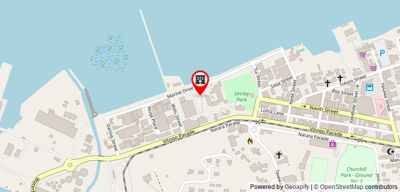Tanoa Waterfront Hotel on maps