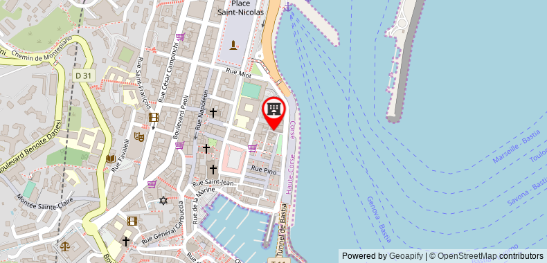 Bản đồ đến Khách sạn Posta - Vecchia