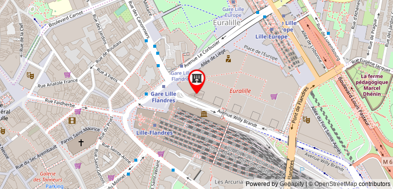 Citadines City Centre Lille on maps