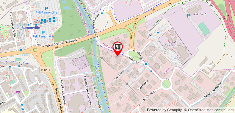 Bản đồ đến Khách sạn F1 Toulouse Ramonville
